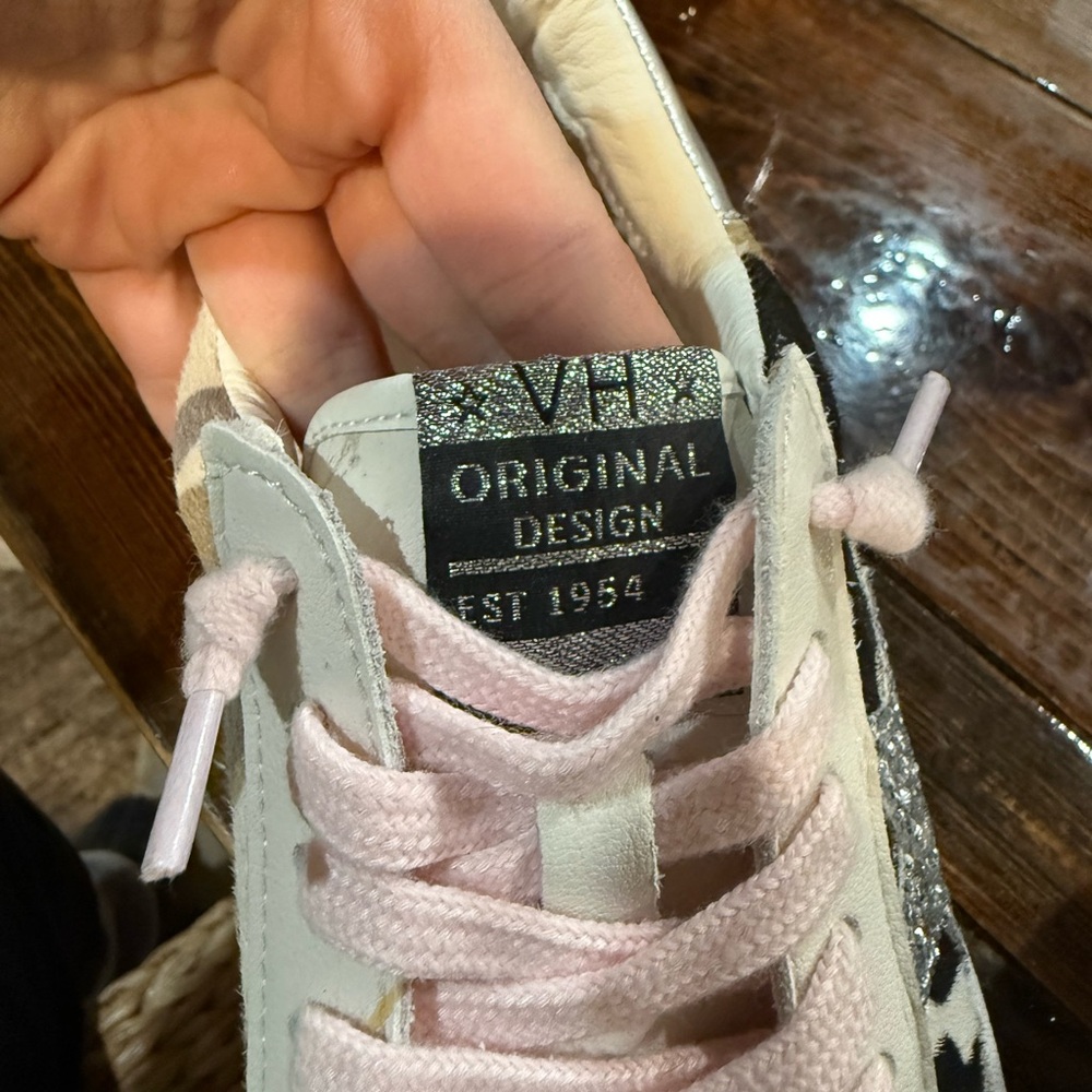 Vintage Havana Leather Laura Camo Glitter Sneakers - Picture 7 of 9